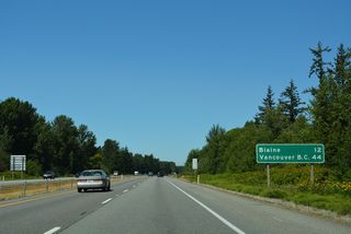 12 miles out from Blaine and 44 miles southeast of Vancouver, British Columbia on Interstate 5 north.