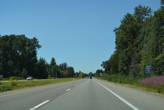 Interstate 5 confirming marker posted north beyond the Ferndale city line.