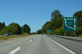 B.C. Highway 15 north to Trans Canada Highway 1 provides a route to Vancouver from Surrey and New Westminster to the east. B.C. Highway 99 angles westward through Richmond toward Vancouver International Airport (YVR), crossing the Fraser River north into Vancouver.