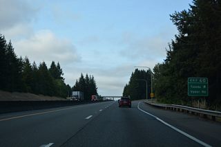 Unsigned from I-5, SR 506 parallels Interstate 5 south from the diamond interchange at Exit 60 to Exit 59.