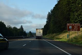 SR 504 east from SR 505 is the main route to Mount St. Helens National Volcanic Monument.