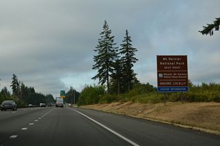 U.S. 12 passes north of Mount St. Helens National Volcanic Monument at Randle and just south of Mount Rainier National Park. Mount Rainier can be accessed via SR 7 on the west end, or SR 123 on the east end.