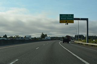 Rush Road continues south from Exit 72 to become 2nd Avenue in Napavine. Napavine was served by SR 603 until 1992. SR 603 traveled between Exit 63 and SR 6 near Littell (AARoads Wiki, 2023b).