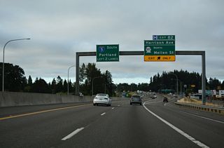 SR 507 follows a combination of Mellen, Alder, and Cherry Streets to the couplet of Tower Avenue north / Pearl Street south. The couplet is part of Old U.S. 99 into the city center.