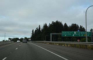 The Centralia Factory Outlets are located along Harrison Avenue on both sides of I-5/U.S. 12. Points of interest for Exit 82 include the Port of Centralia and Centralia College.