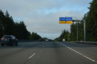 The next facility along Interstate 5 south beyond the Maytown Rest Area is 40 miles away.