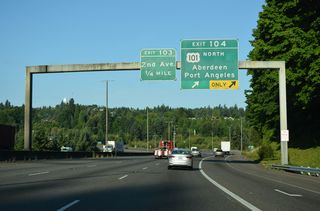 The freeway along U.S. 101 and Interstate 5 at Tumwater and south Olympia opened in 1958 as part of a realignment of U.S. 99.