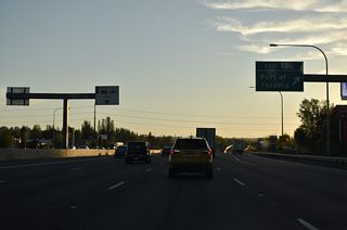 Port of Tacoma Road is the first of two exits for the Port of Tacoma. Port of Tacoma Road angles northwest from SR 509 to E 11th Street (former SR 509) at the Port. Southward the road ties into parallel 20th Street E.