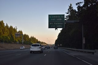 SR 18 connections with SR 164 at Auburn or SR 167 south to SR 410 (historic U.S. 410) at Sumner lead motorists to Enumclaw and Mount Rainer.