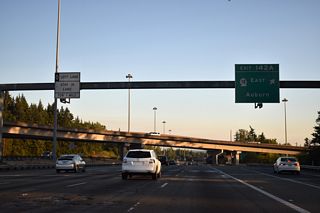 Exit 142 A connects with SR 18 east on the freeway to Auburn, Covington and Maple Valley.
