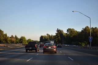 The Federal Way Link Extension leading the SoundTransit Link 1 Line south to Federal Way Downtown runs along the west side of Interstate 5 south to Exit 143.