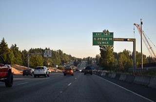 S 272nd Street leads west to Woodmont Beach and east to Star Lake and S 277th Street to SR 167 near Thomas.