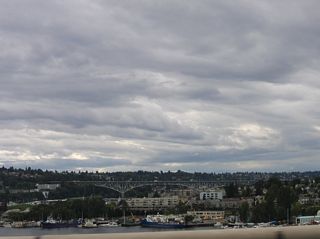 SR 99 (N Aurora Avenue) spans Lake Union to the west across the George Washington Memorial Bridge which was built in 1932.