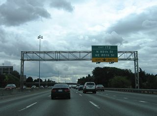 NE 80th Street travels two blocks to the south of N 85th Street through the Green neighborhood west of Interstate 5.