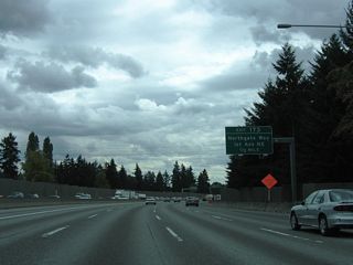 Exit 173 leaves I-5 south in a half mile for Northgate Way. Northgate Way runs southwest to SR 99 (N Aurora Avenue) at North Park and east to SR 522 at Victory Heights.