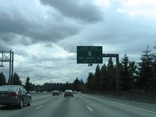 SR 523 straddles the Shoreline and Seattle city line along NE 145th Street west from Exit 175 to Bitter Lake and Parkwood, and east from I-5 to Paramount Park and Kenwood.