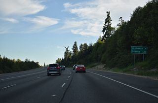 Interstate 5 proceeds 20 miles south from Lake Stickney to Seattle.