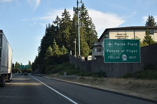 SR 526, the Boeing Freeway, connects Interstate 5 at Exit 189 with Seattle Paine Field International Airport (PAE) and the Boeing Company operations in southwest Everett.