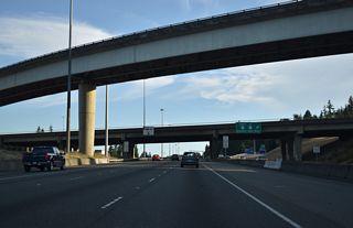 Interstate 5 south at Washington State Route 526 / Boeing Freeway in Everett Interstate 5 south at Washington State Route 526 / Boeing Freeway in Everett