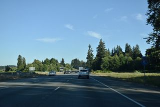 Interstate 5 straddles the west Arlington city line south from Exit 208 to 164th Street NE beyond Exit 206.