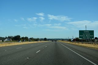 Fir Island Road stems west from a roundabout with Pioneer Highway at Conway nearby to Best Road north for La Conner.