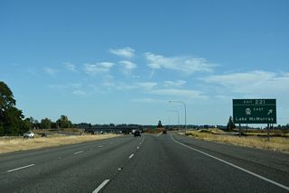 SR 534 travels 5.08 miles east from Interstate 5 to SR 9 at Lake McMurray.