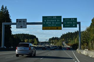 S 19th Street follows the Tacoma and Fircrest city line west from Exit 2 A to Tacoma Community College and University Place.