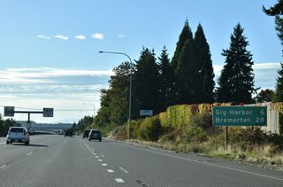 Beyond Jackson Avenue and Tacoma, SR 16 continues six miles to Gig Harbor and 28 miles to Bremerton (via connections with SR 3).