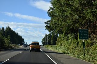 The cemetery and business driveways are not accessible from any road beyond SR 16 westbound.