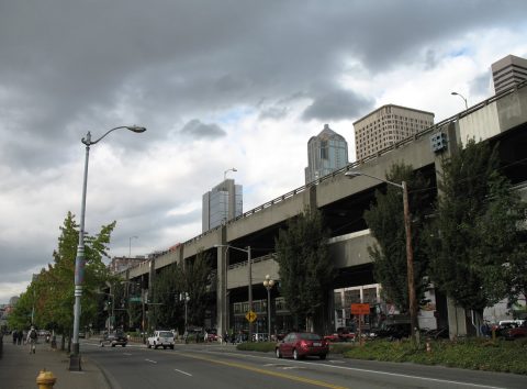 SR 99 / Alaskan Way at Yesler Way - Seattle, Washington