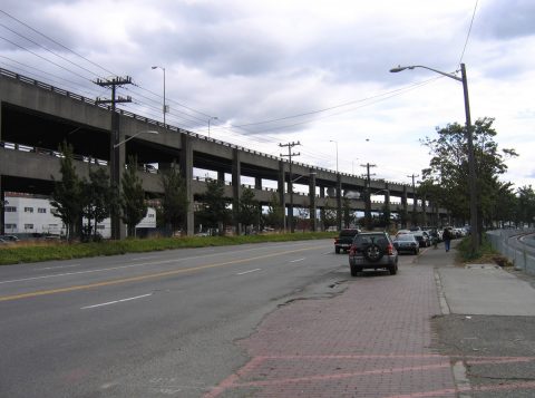 SR 99 / Alaskan Way Viaduct near Royal Brougham Way