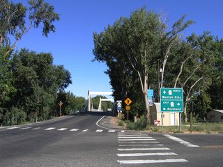 Adjacent to Interstate 82 is the split of SR 225 (1st Street) north from SR 224 (Kennedy Road) east. SR 224 continues 10.06 miles east to West Richland and SR 240 in Richland.