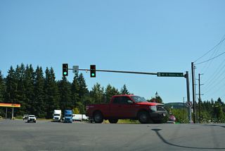 Old Pacific Highway (Historic U.S. 99) south at SR 504 (Mount Saint Helens Way) in Castle Rock.