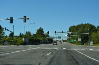 East from SR 543 and an adjacent shopping center, H Street and H Street Road travel 11.3 miles to SR 539 (Guide Meridian Road) south of the Canadian border crossing.