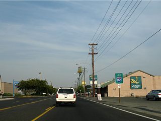 Valley Mall Boulevard travels a short distance from Main Street (old U.S. 97) to Interstate 82.