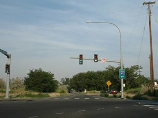 Valley Mall Boulevard ends at a park on the Yakima River adjacent to the diamond interchange with I-82/U.S. 12-97.