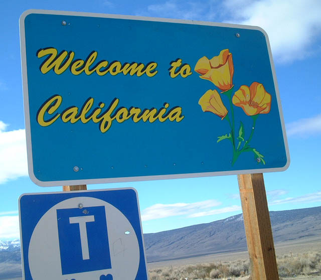 Albums 98+ Images welcome to california sign from nevada Excellent