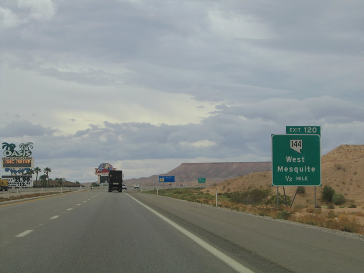  Nevada  AARoads Interstate 15 Southbound Utah to Las  