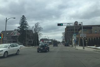 Approaching the soon to be razed Mirro Plant at the 14th street intersection on U.S. 151 (Washington Street) south.