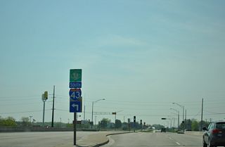 U.S. 151 spans Interstate 43 with four overall lanes. The divided section of the route concludes just west of the nearby split with Wis 42.
