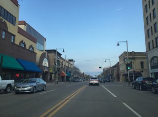The intersection with Oneida Street is the center of addresses in Appleton. The address numbers increase in all four directions from this intersection. In the mid 1980s, City Center Plaza was built as a downtown redevelopment project and closed off Oneida Street. Rand McNally did not acknowledge the change for many years after the street was closed.