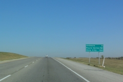 Mileage sign north of Exit 24