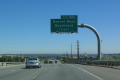 I-70 east ahead of SH 72