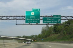 I-476 north at Exit 3