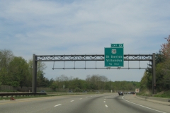 1/2 mile ahead of Exit 13