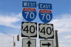 US 183 north at I-70 - Hays