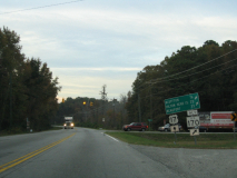 US 17 north at former SC 170 Alt