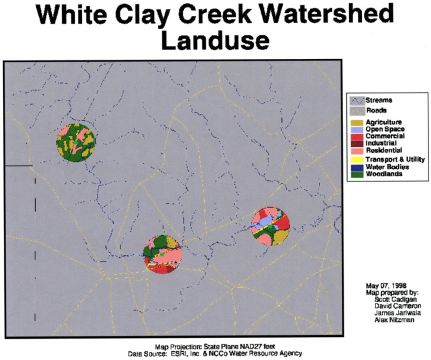 White Clay Creek Watershed Map