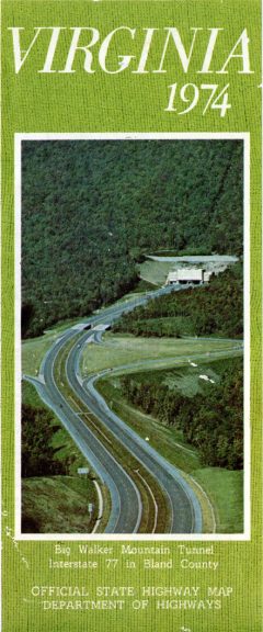 1974 Virginia Official State Highway Map cover