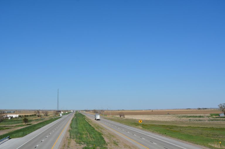 I-80 at Link 25B / Exit 107 in Big Springs, Nebraska
